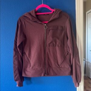 ALO Yoga Chocolate Brown Bomber Jacket